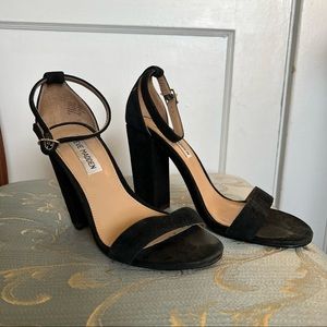 Steve Madden Carrson Suede Black Heel size 7